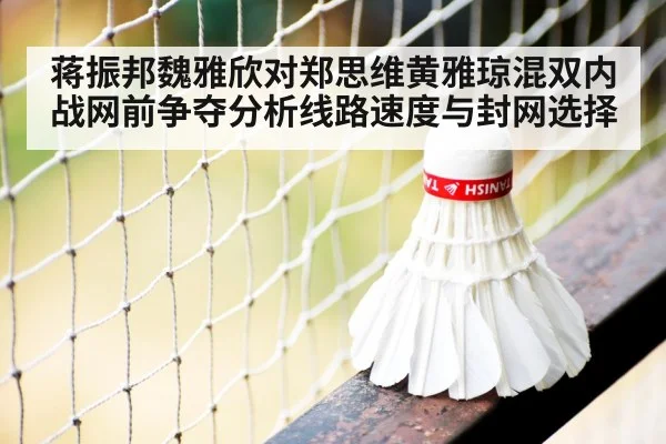 蒋振邦魏雅欣对郑思维黄雅琼混双内战网前争夺分析线路速度与封网选择